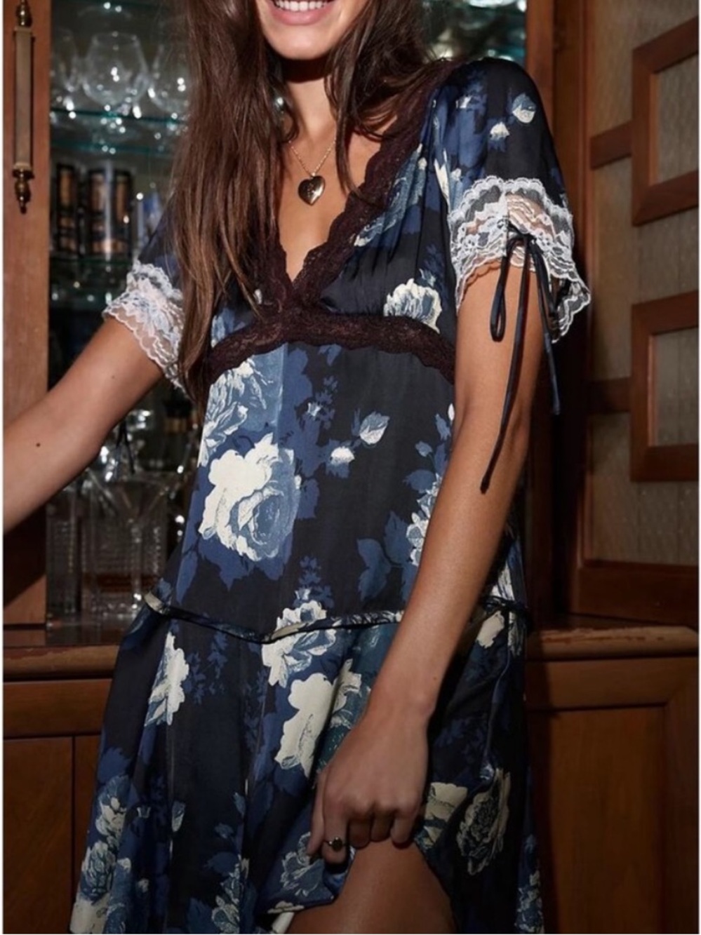 Free People Jos Satin Slip Dress